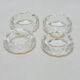 4 Ronds De Serviette En Cristal