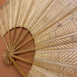 Giant bamboo and cane fan
