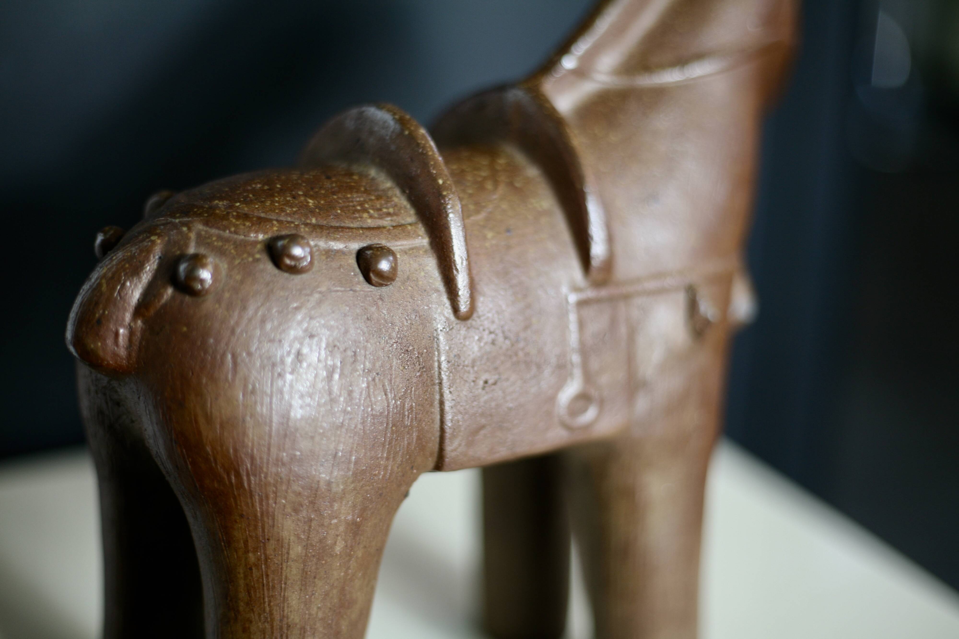 Ceramic, Japan, 1950s, horse.