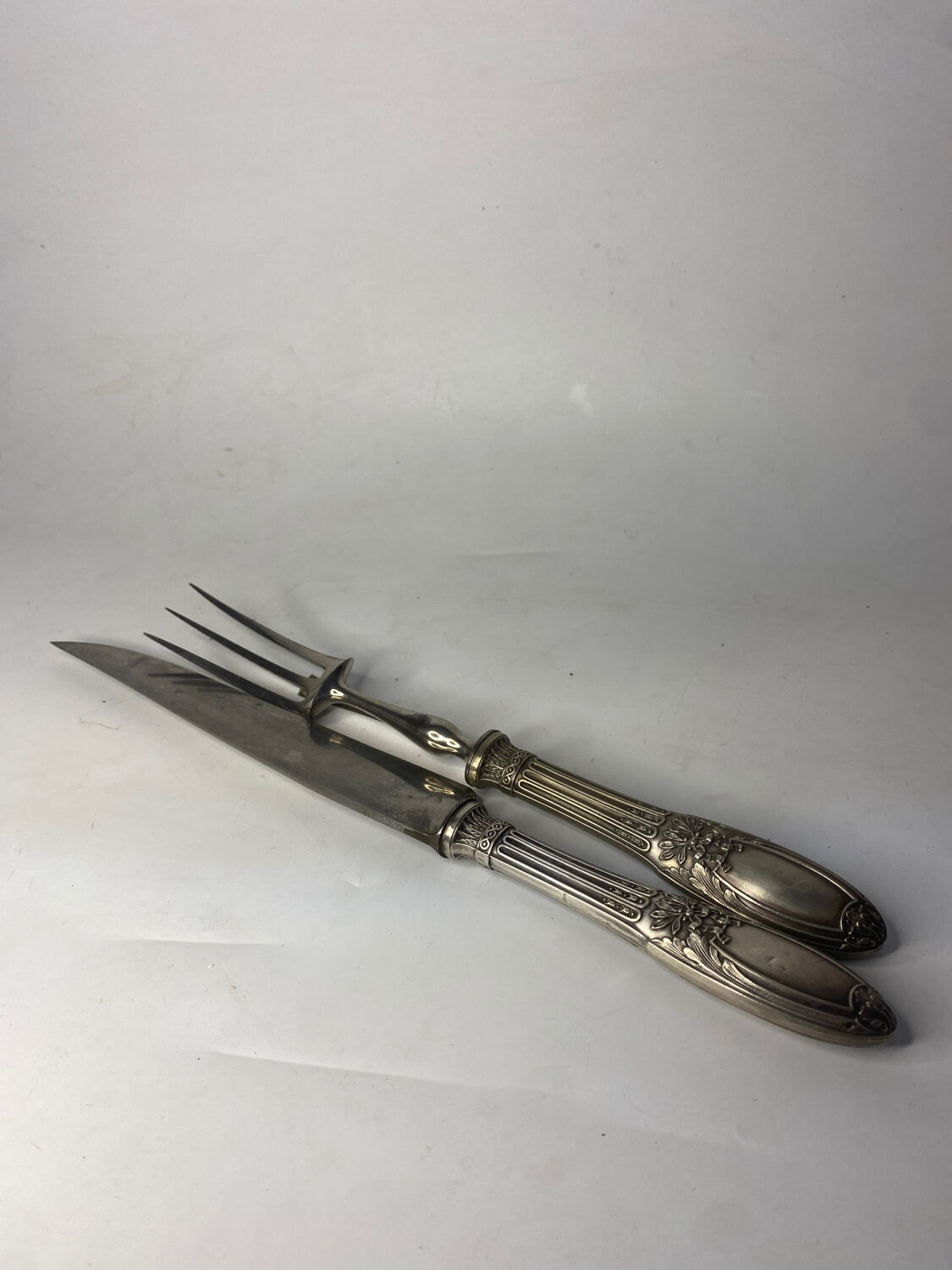 Paire de couvert argent fourré