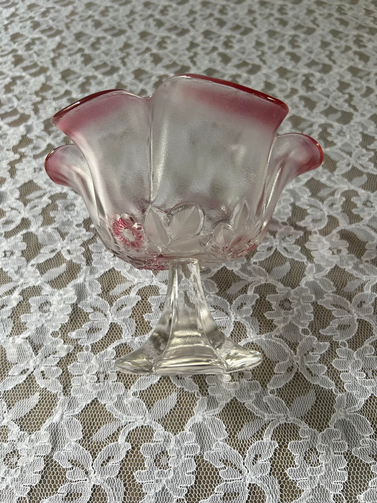 Empty glass cup pocket