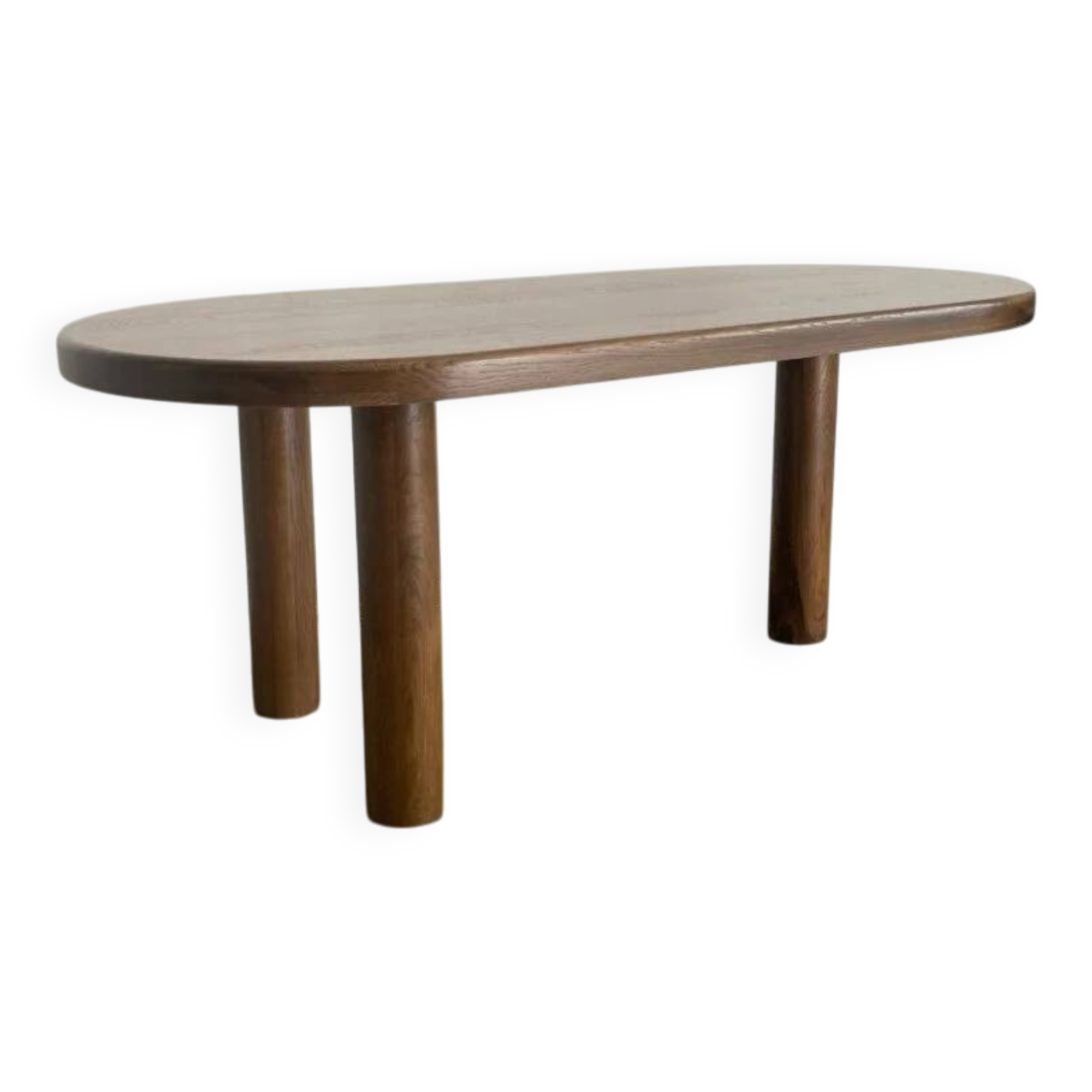 Oval oak dining table
