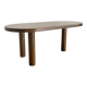 Oval oak dining table