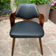 Pair of wooden armchairs