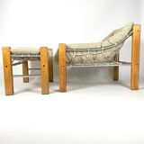 Jean Gillon  “Amazonas” 2 Lounge Chairs and Ottoman  (set of 3) for Italma