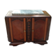 Two-door oak bedside table / 50s/60s