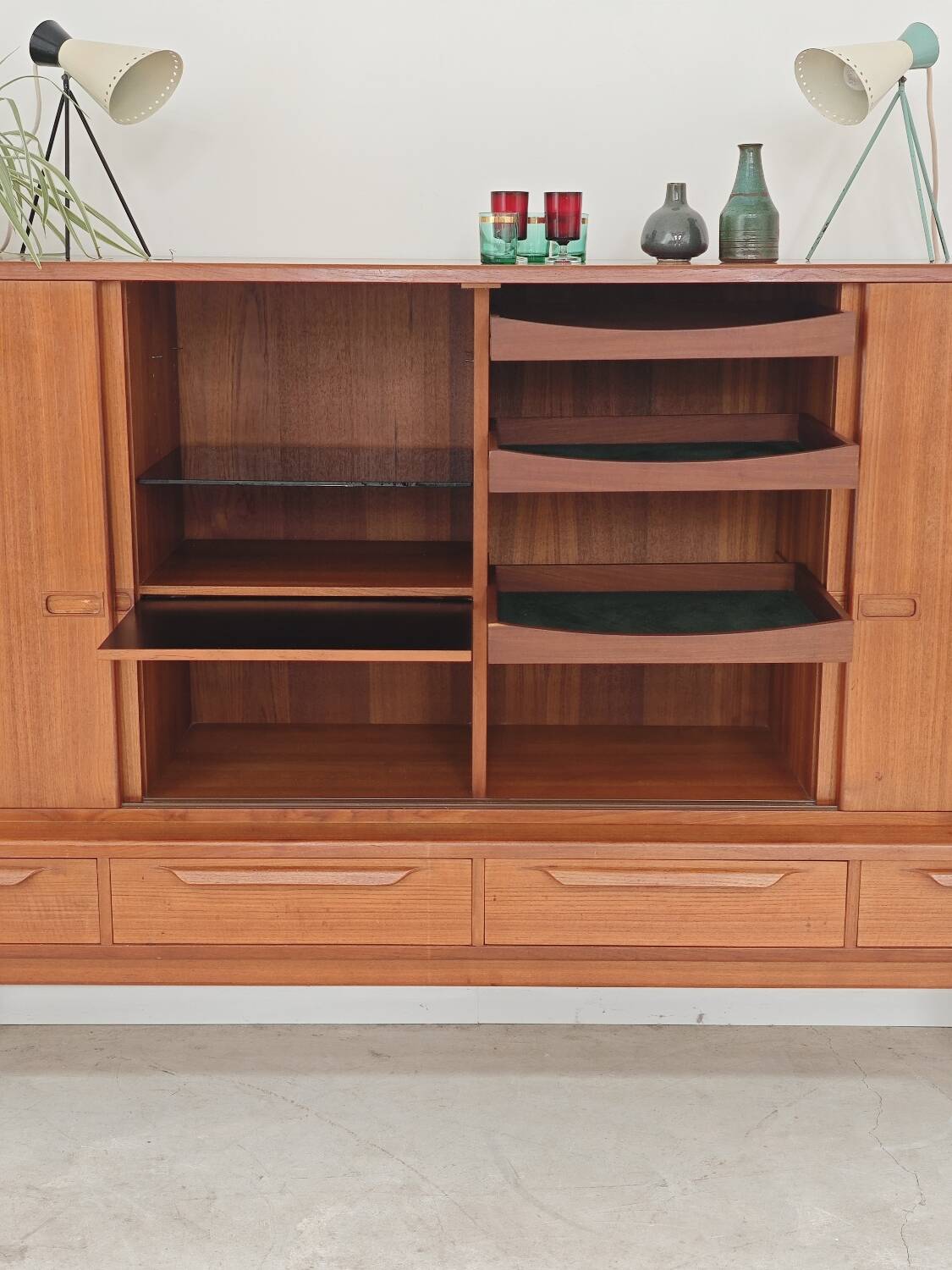 High enfilade by Johannes Andersen by Bordum & Nielsen, Samcom teak