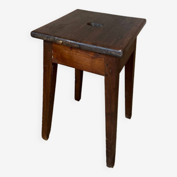 Oak workshop stool