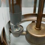 Patinated brass cage lantern, Louis XVI style, 70, France