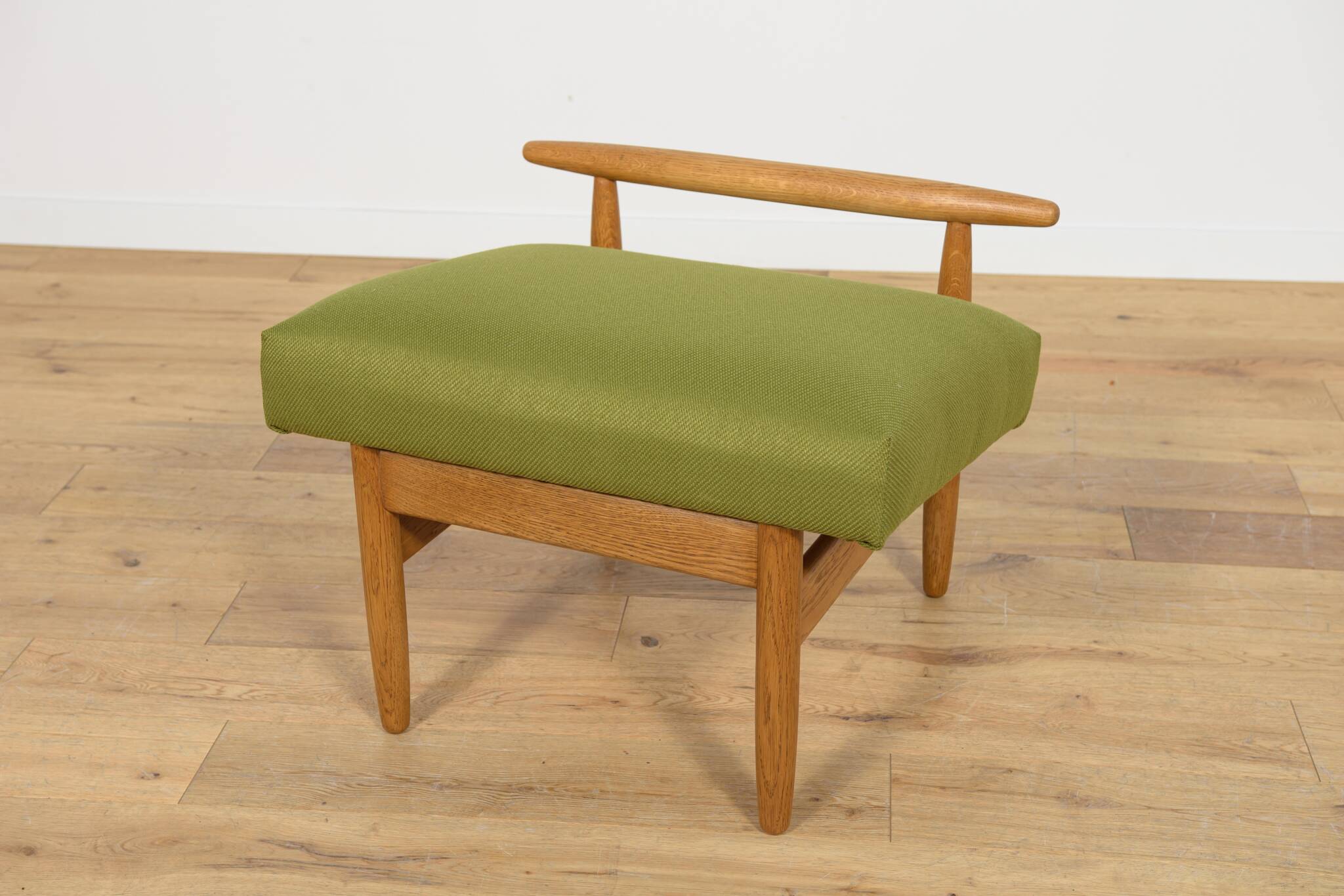 Oak Model J 65  Stool  by Ejvind A. Johansson for FDB Møbler, Denmark, 1950s