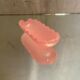 Pink opaline ashtray early twentieth century