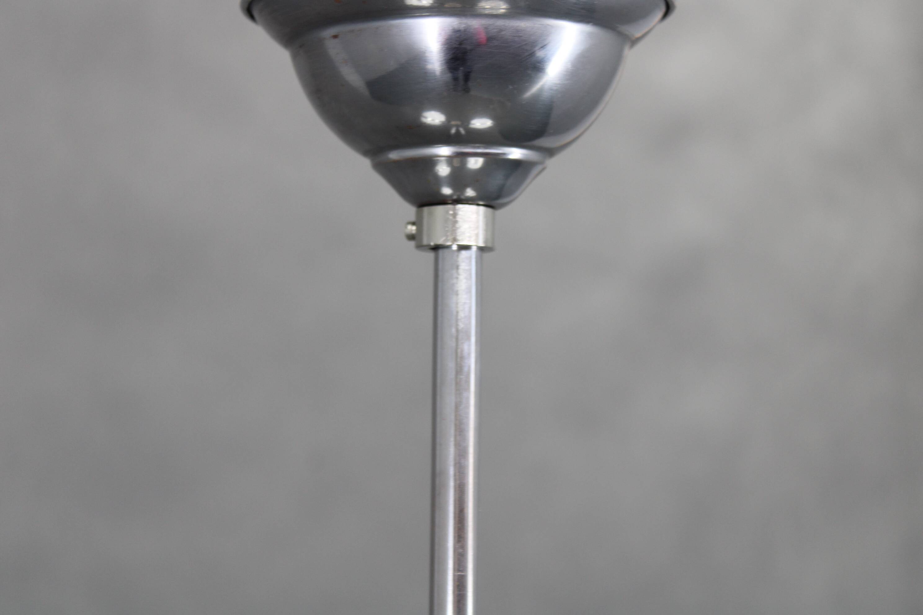 1940s Bauhaus Chandelier, Czechoslovakia