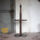 Lampadaire bois vintage, table de lecture, table bois sculptée, liseuse