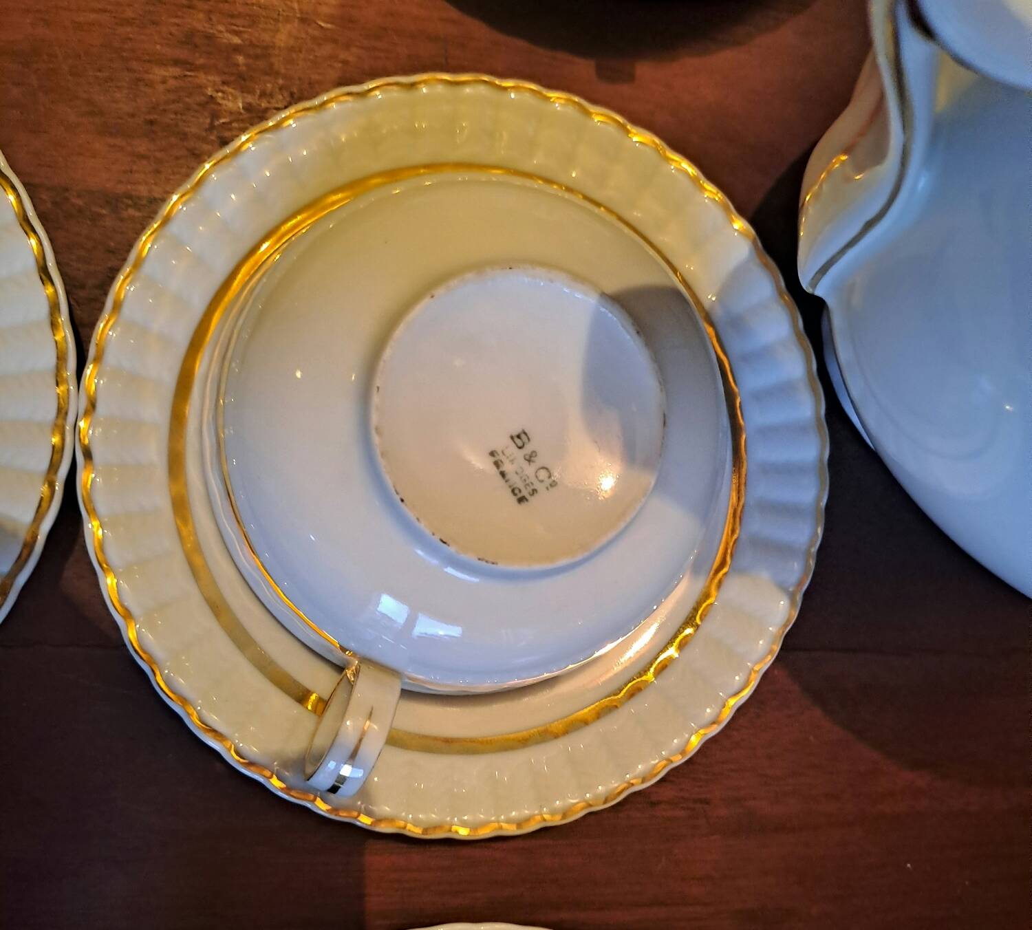 Bernardaud Limoges porcelain tea set
