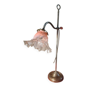 Lampe de bureau laiton - dentelle