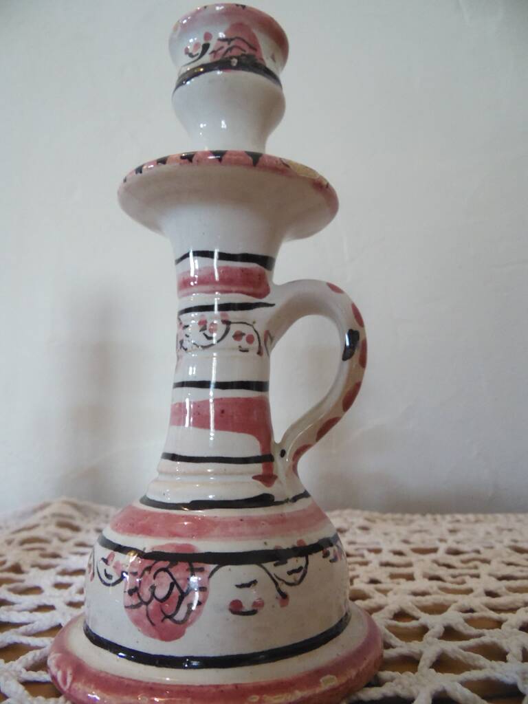 duo of ceramic candle holders