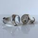 Antique salt and pepper shakers in solid English silver