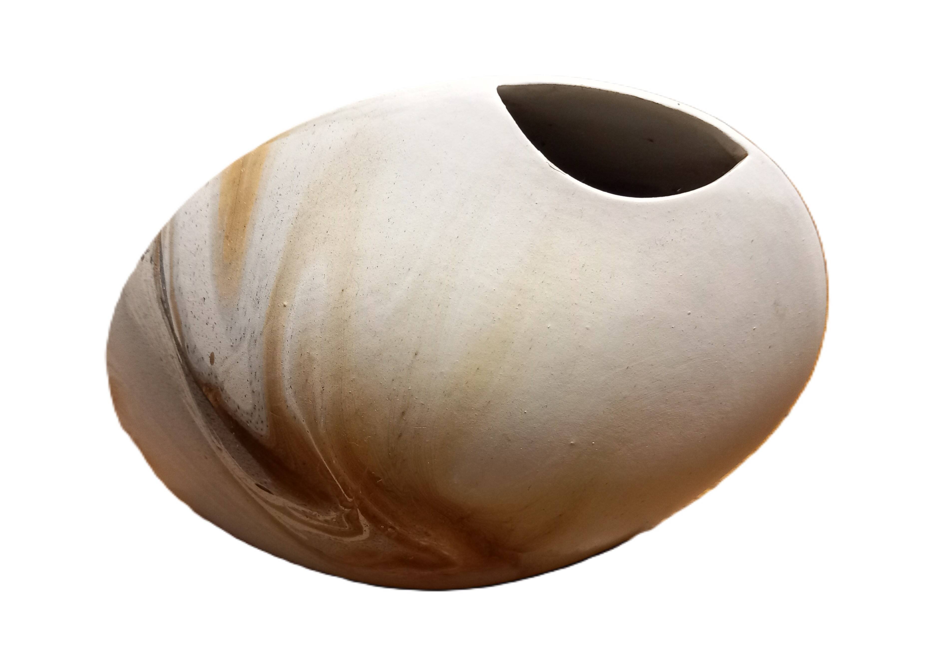 Signed ceramic lens vase