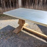 Monastery table with zinc top