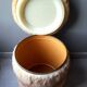Cylindrical storage pouffe in faux fur 1970