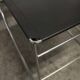 Set of 3 minimalist X line chairs by Niels Jorgen Haugesen.
