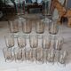 17 vintage stemmed glasses in smoked glass