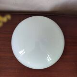 Applique ou plafonnier rond 20 cm en opaline blanche