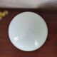 Round 20cm wall or ceiling light in white opaline glass