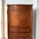 Louis XV secretary in marquetry wood and marble
