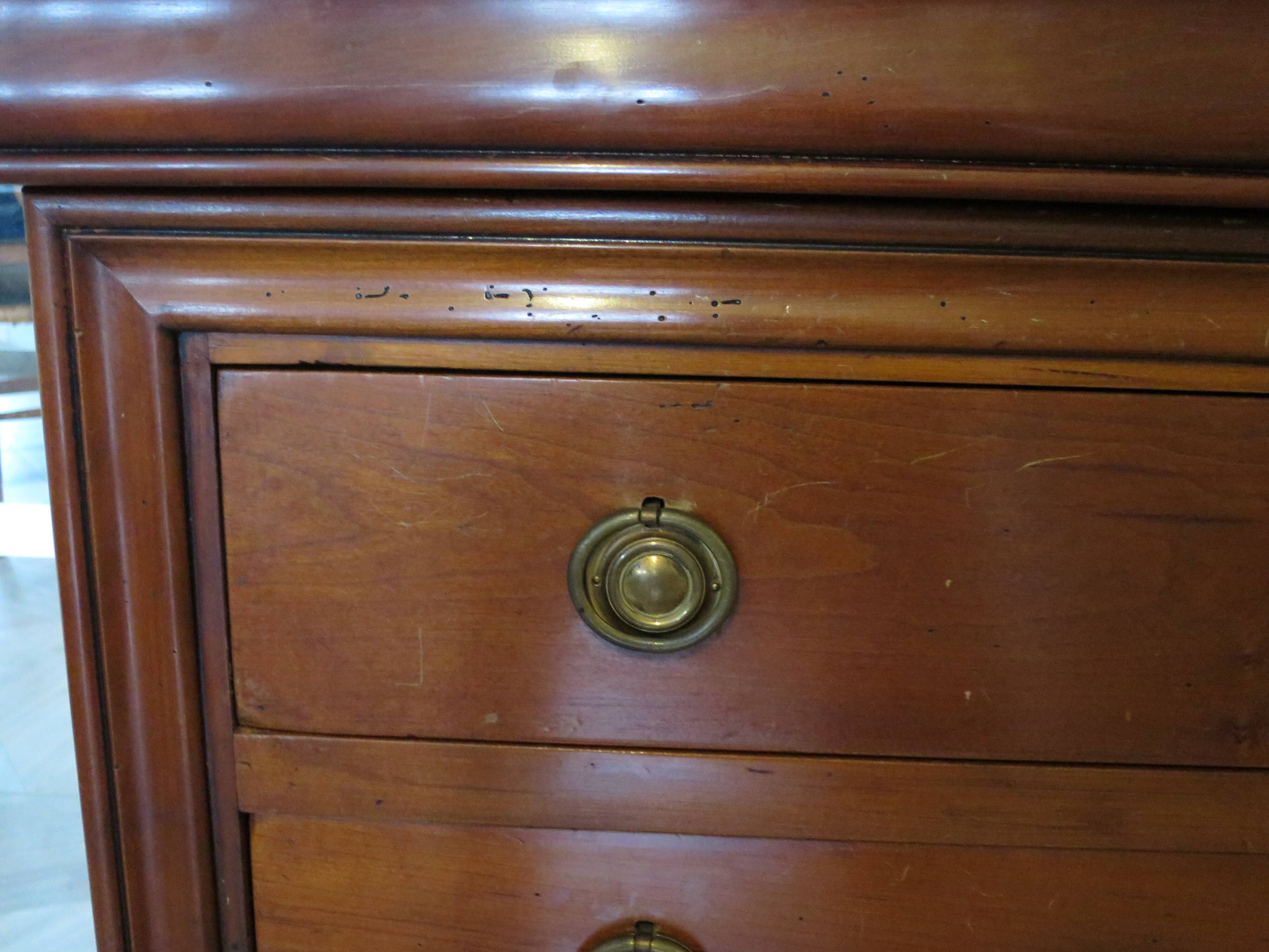 Fruit wood ogee chest of drawers - Louis Philippe style - 4 drawers - 1980s