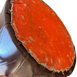 Vintage brown pouf from the 70s