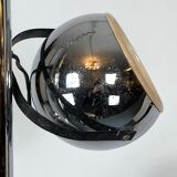 Goffredo Reggiani, three lights chrome chandelier from 70s