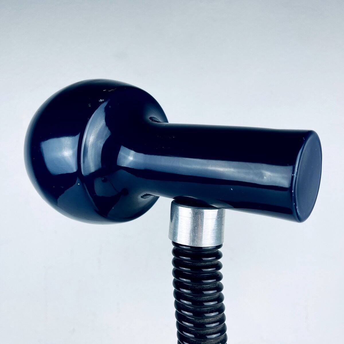 Mid-century blue Italian table lamp from the 1970s.