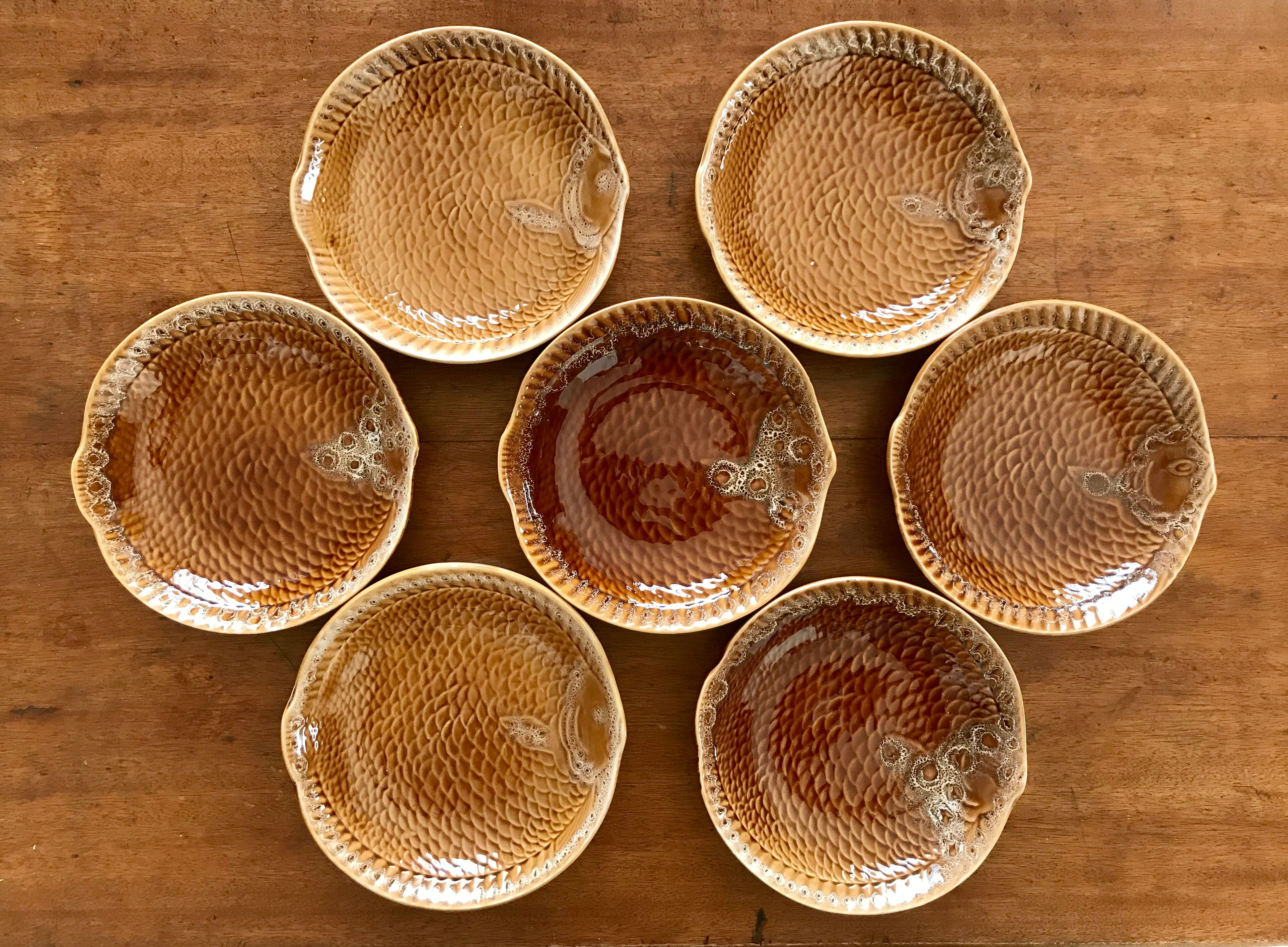 Sarreguemines fish plates