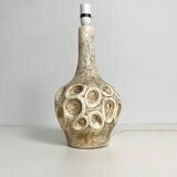 Mid Century Chalkware Sgraffito table lamp, 1960