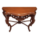 Carved wooden console