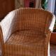 Rattan armchair