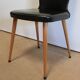 Suite de 8 chaises baumann, modèle « essor »  – années 1960