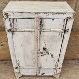 Ancien chevet - cabinet tribal en teck birman