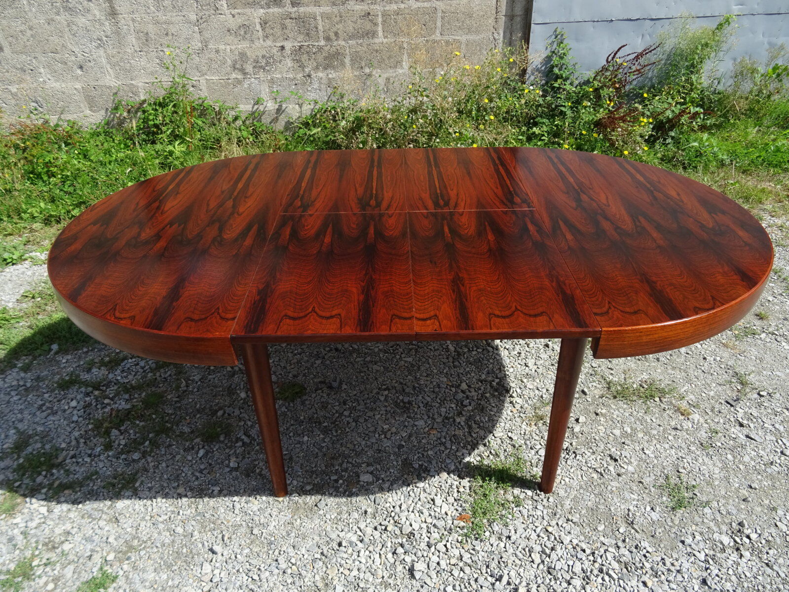 Table scandinave extensible en palissandre