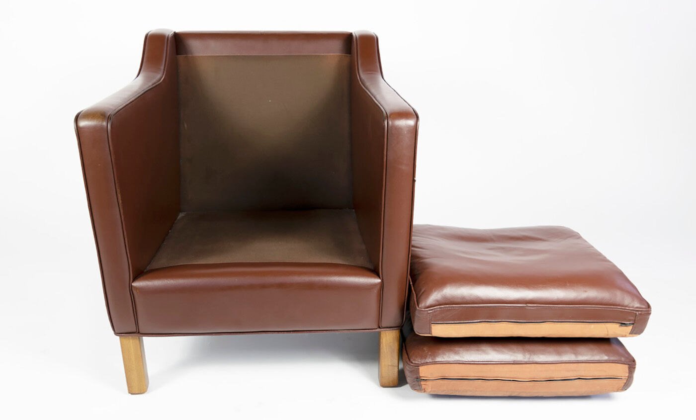 Dark brown Danish armchair, Denmark, 1960s
