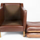 Dark brown Danish armchair, Denmark, 1960s