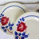 4 vintage dessert plates from K&G Luneville, Chantal model