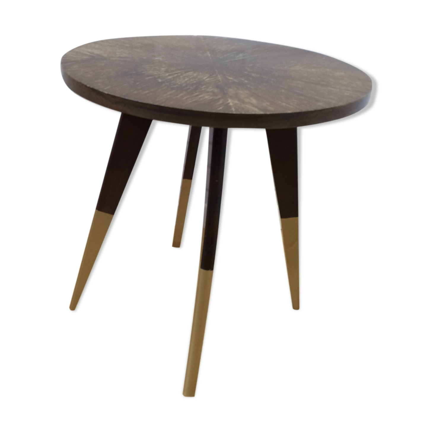 Kintsugi wood and gilded coffee table