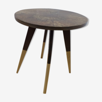 Kintsugi wood and gilded coffee table
