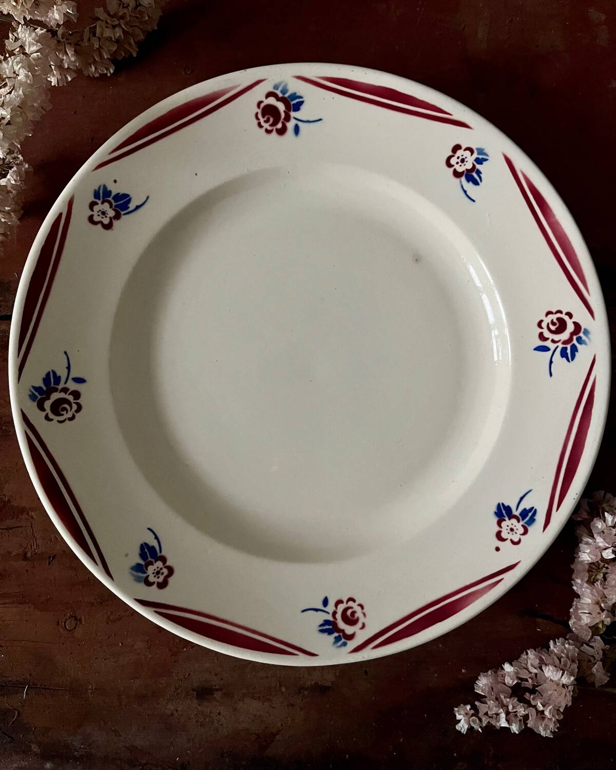 Large Luneville iron earth dish (Luce model)