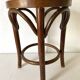 Tabouret en bois et cannage style bistrot