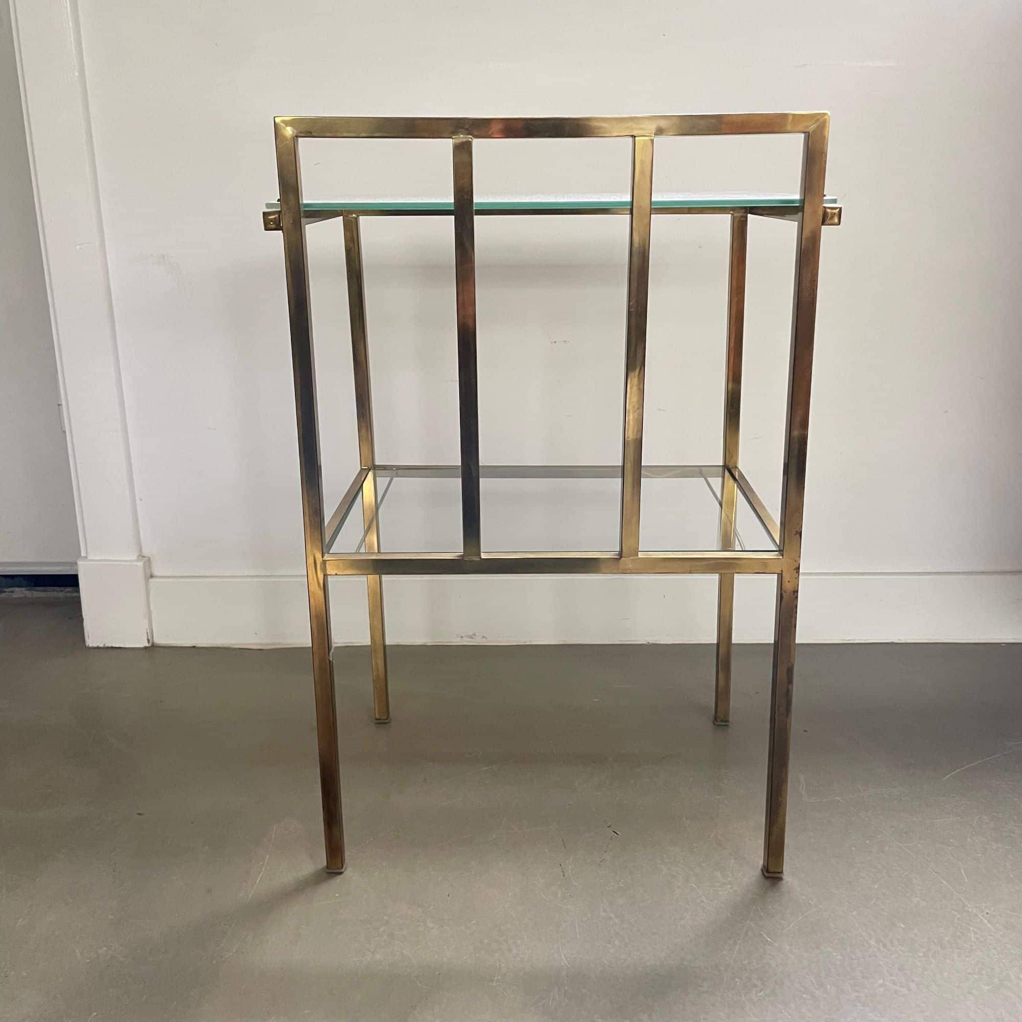 Set of two midcentury side tables, Marc Duplantier (attr.), France