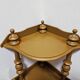 Large corner shelf in turned wood, Napoleon III style.
