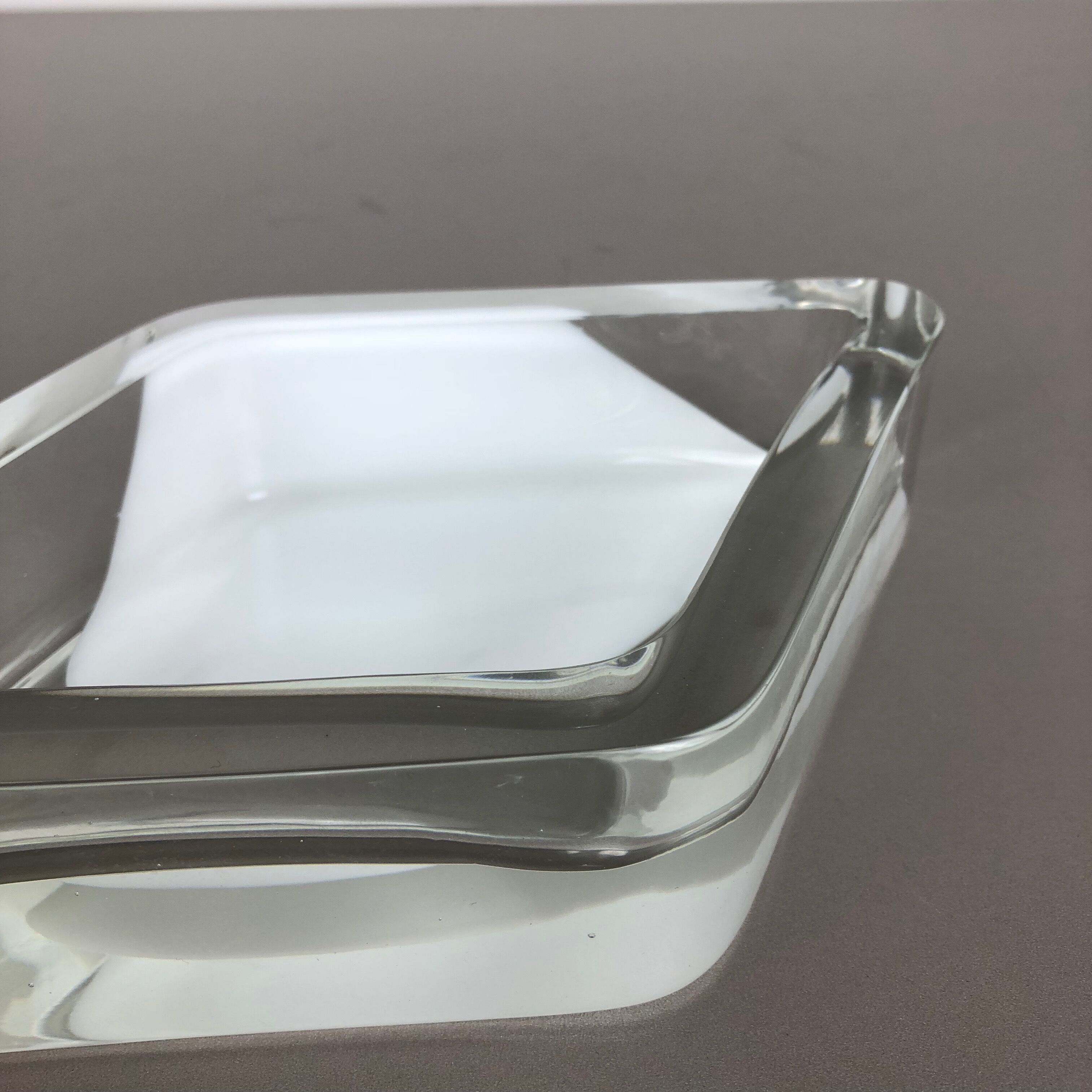 Murano glass shell bowl, Antonio da Ros, Cenedese, 1970